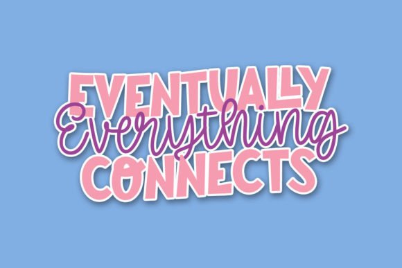 Monkis Bloom Font PNG with transparent background - Preview 3