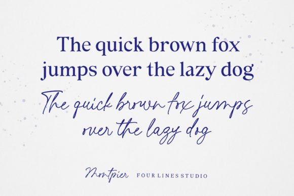 Montpier Font PNG with transparent background - Preview 1
