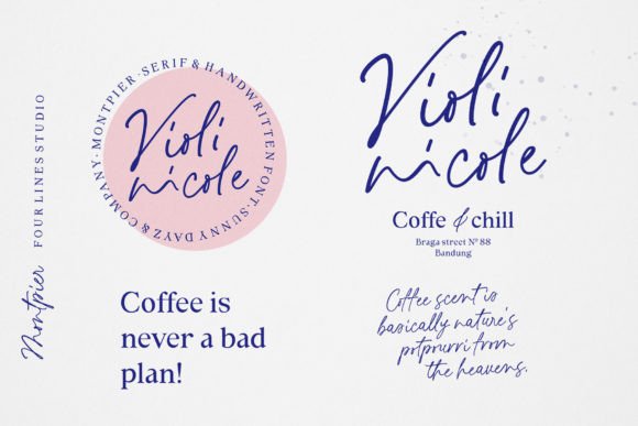 Montpier Font PNG with transparent background - Preview 2