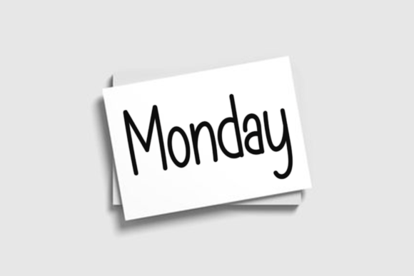 Morning School Font PNG with transparent background - Preview 4