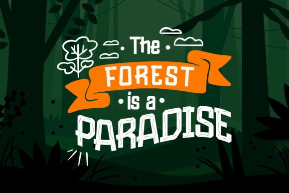 Natural Ebony Font PNG with transparent background - Preview 1