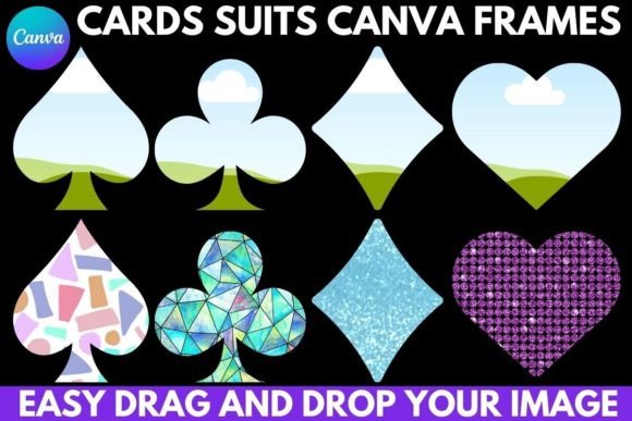 Playing Cards Suits Canva Frame