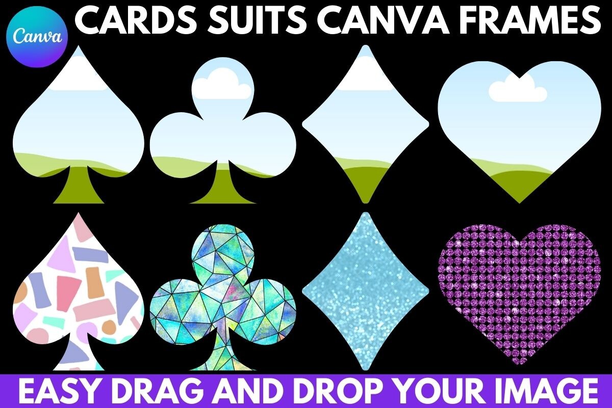 Playing Cards Suits Canva Frame