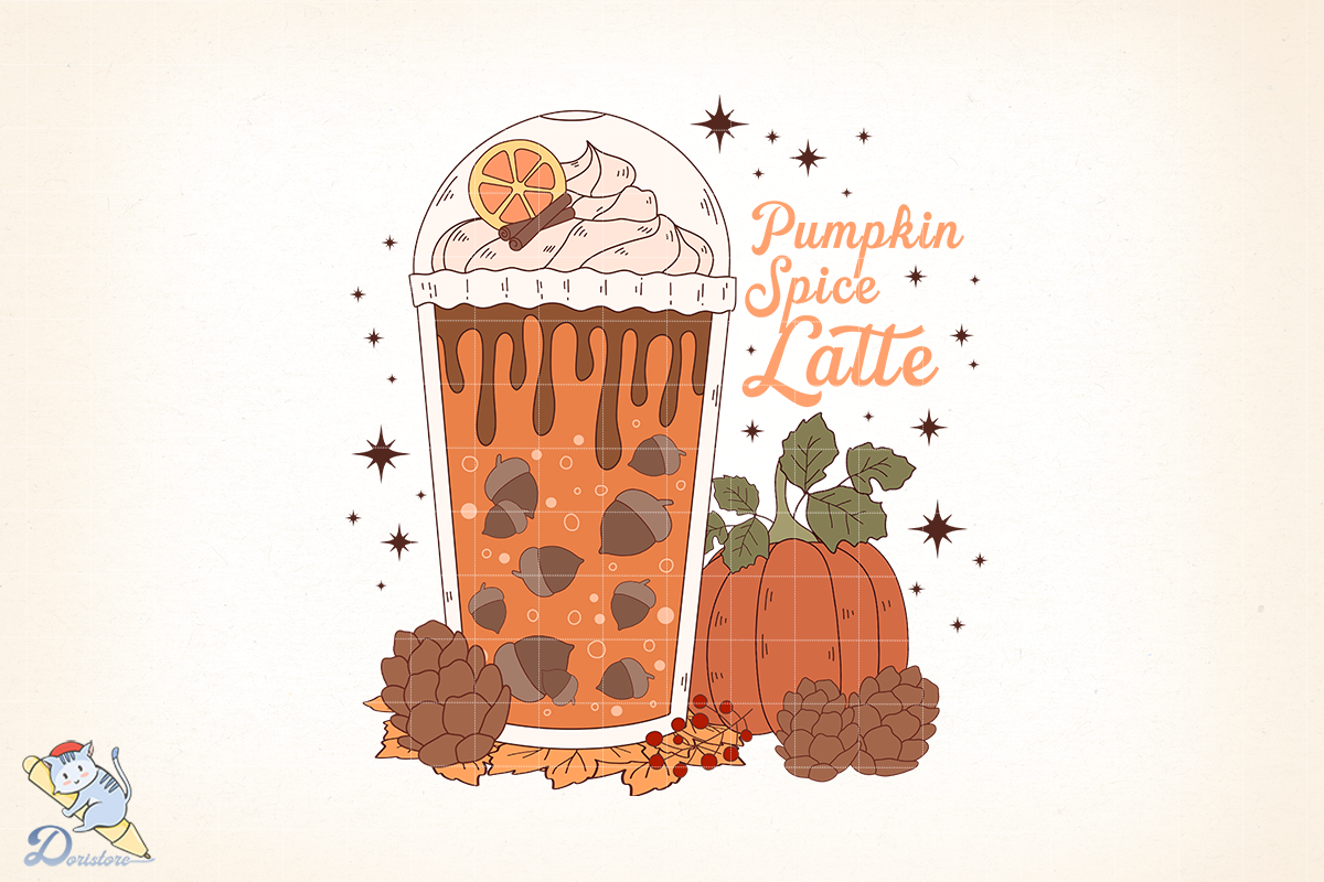Pumpkin Spice Latte Graphic by Dori Story · Creative Fabrica