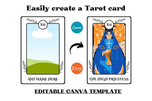 Tarot Card Editable Templates