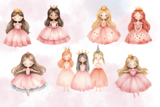 Watercolor Princess Clipart Graphic by Vector Verse · Creative Fabrica