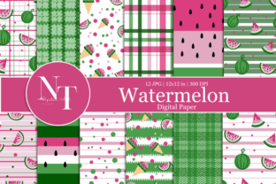 Watermelon Digital Paper Graphic by Nam Tiwa · Creative Fabrica