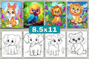 220 Animals Coloring Pages for Kids Graphic by KDP PRO DESIGN ...