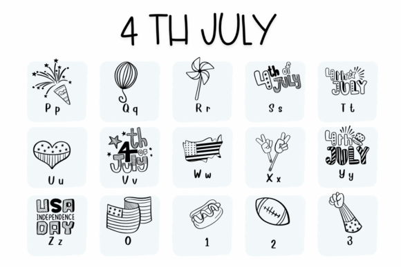 4th July Font Font - Preview 2