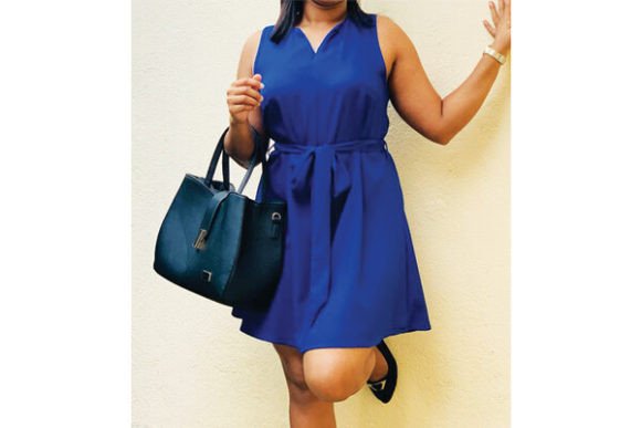 Belted V Neck Midi Dress Pdf Pattern