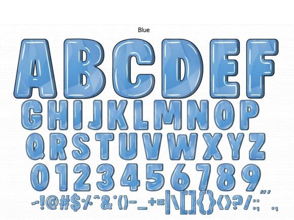 Blue Font - Preview 1