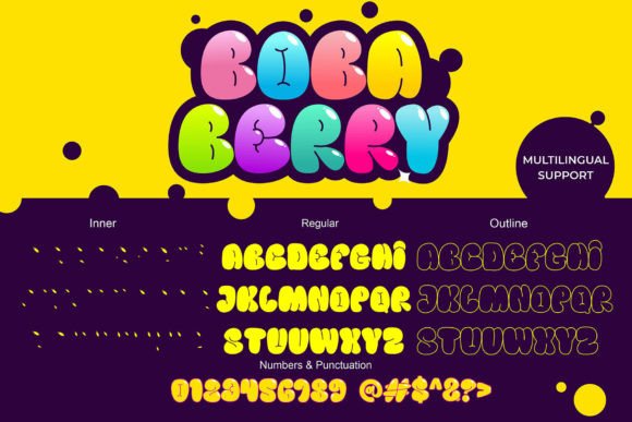 Boba Berry Font - Preview 1