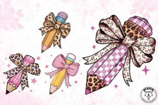 Coquette Teacher Pencil Clipart PNG Graphic by mfreem · Creative Fabrica