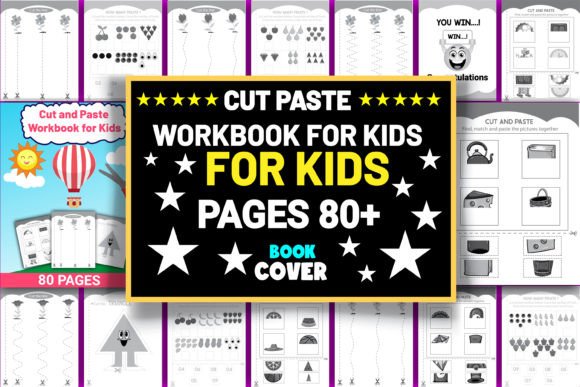 Cut Paste Workbook for Kids