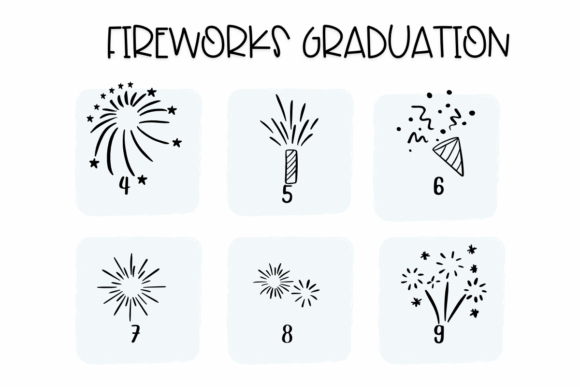 Fireworks Graduation Font - Preview 3
