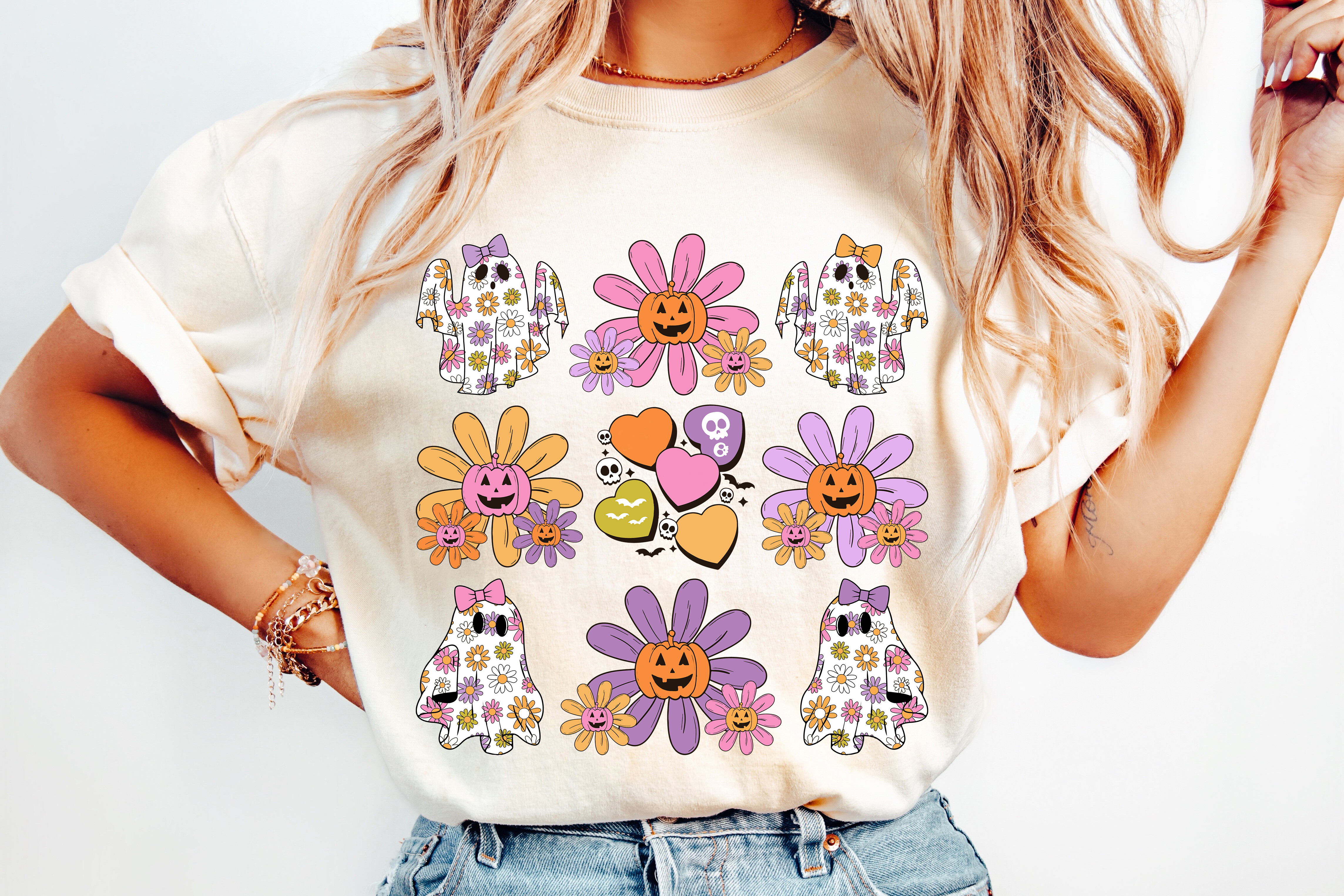 Floral Ghost Halloween PNG Graphic by TheRuralArtisan · Creative Fabrica