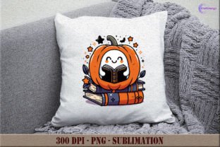 Ghost Reading Book PNG Halloween Clipart Graphic by CraftDesign ...