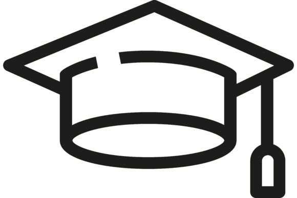 Graduation Cap Line Icon. Student, Unive Graphic by pch.vector ...