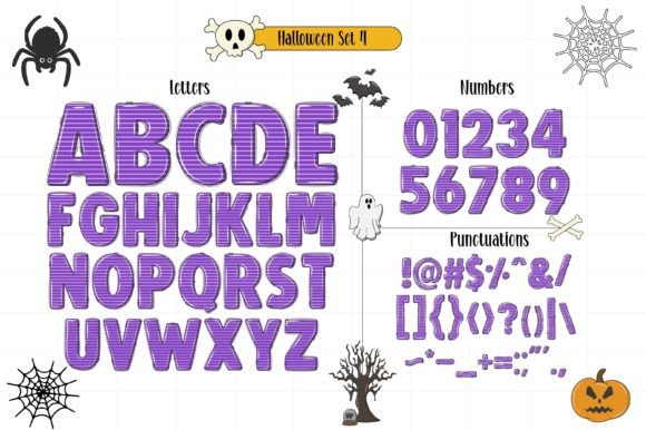 Halloween Set Font - Preview 3