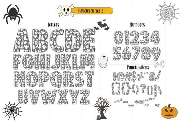Halloween Set Font - Preview 4