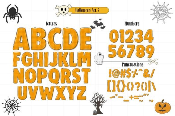 Halloween Set Font - Preview 5