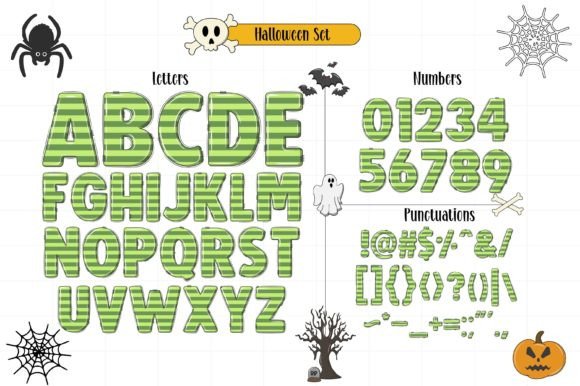 Halloween Set Font - Preview 6