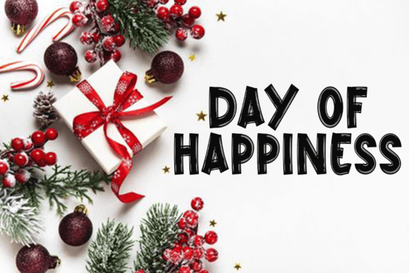 Happy Christmas Font - Preview 1