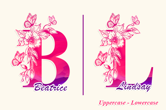 Jonah Monogram Font PNG with transparent background - Preview 1