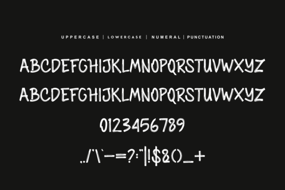 Marker Brushen Font PNG with transparent background - Preview 3