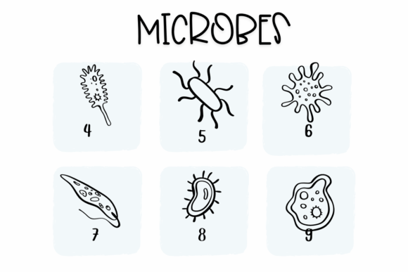 Microbes Font PNG with transparent background - Preview 3