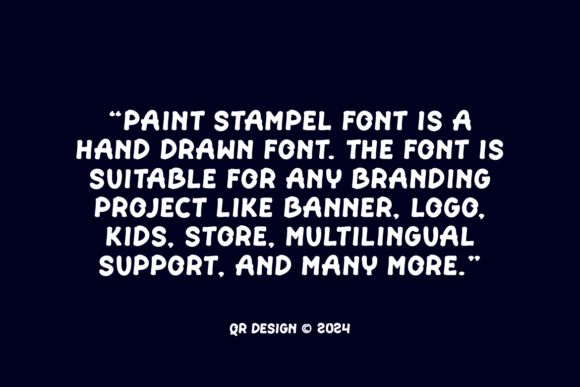 Paint Stampel Font PNG with transparent background - Preview 4