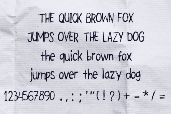 Scratchy Scribble Font PNG with transparent background - Preview 3