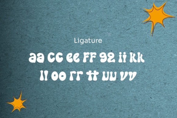Shoese Flower Font PNG with transparent background - Preview 4