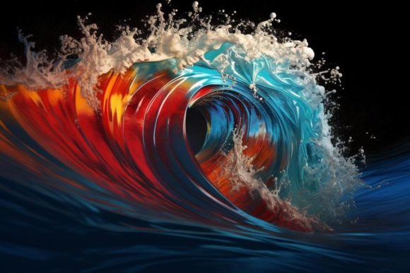 Vibrant Wallpaper Design Graphic by Ranya Art Studio · Creative Fabrica