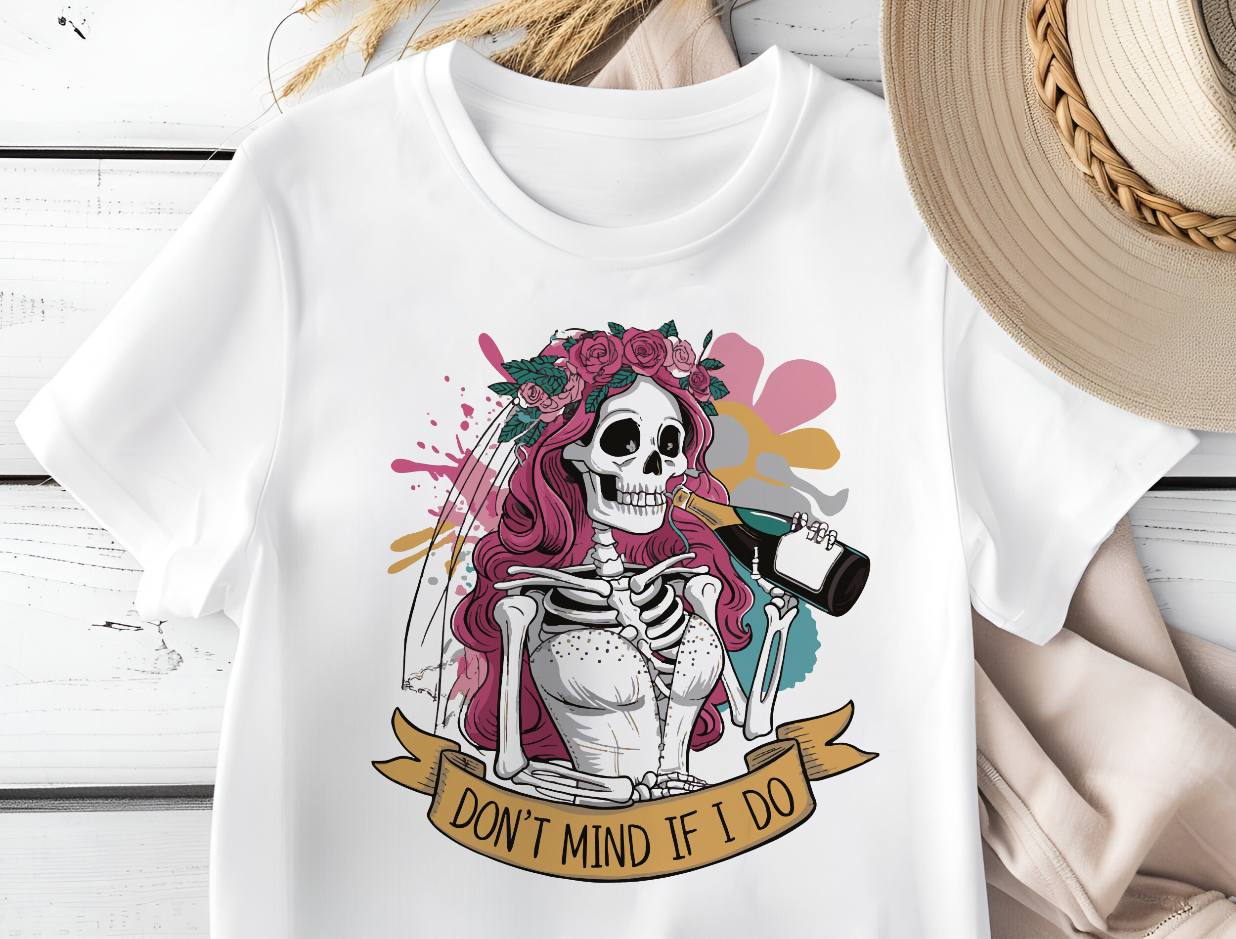 Bride Bachelorette png, Skeleton Bride