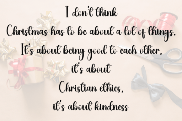 Christmas Simple Font PNG with transparent background - Preview 6