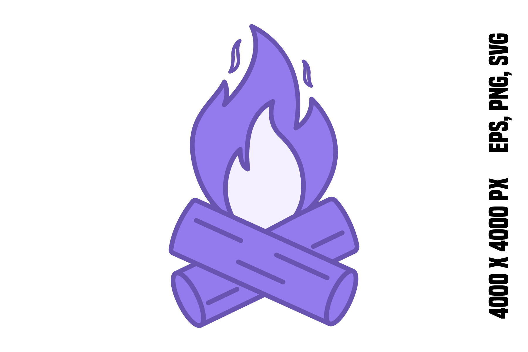 Colored Campfire Icon Graphic by YuliDor · Creative Fabrica