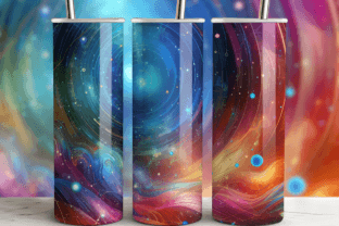Cosmic View 20oz Tumbler Wrap Sublimatio Graphic by RahatKDP · Creative ...