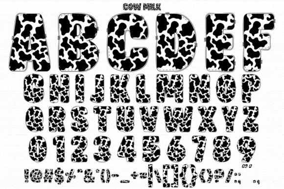 Cow Milk Font - Preview 1