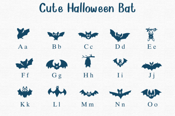 Cute Halloween Bat Font - Preview 1