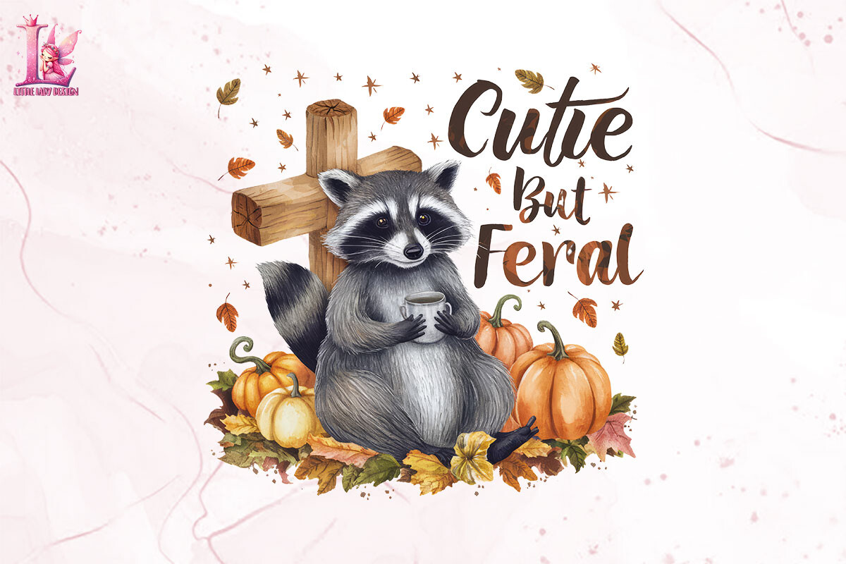 Cutie but Feral Clipart PNG Graphic by Little Lady Design · Creative ...