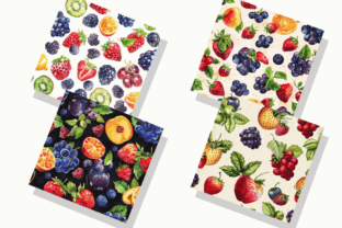 Fruits Veggies Digital Paper Bundle Graphic by Regulrcrative · Creative ...