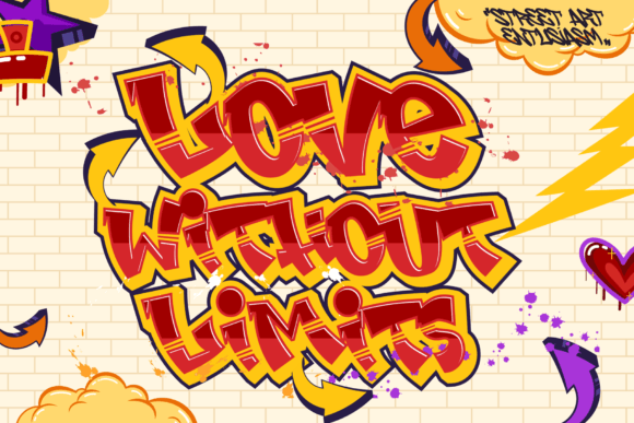 Graff Tales Font PNG with transparent background - Preview 1