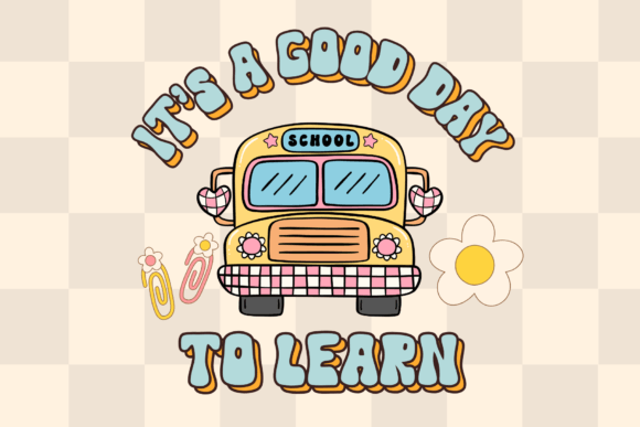 Groovy Teacher Font PNG with transparent background - Preview 4