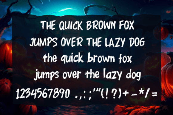 Horror Scratch Font PNG with transparent background - Preview 3