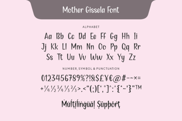 Mother Gissela Font PNG with transparent background - Preview 3