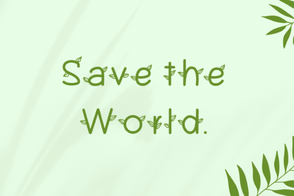 Natural Day Font PNG with transparent background - Preview 2