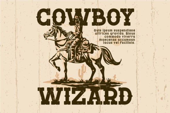 Prairie Wagon Font PNG with transparent background - Preview 2