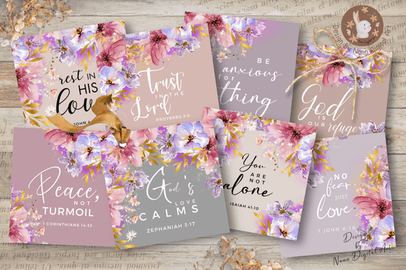 Printable Bible Verses Cards Set No.333
