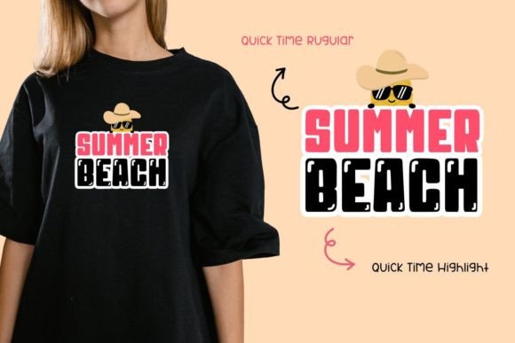 Quick Time Font PNG with transparent background - Preview 3